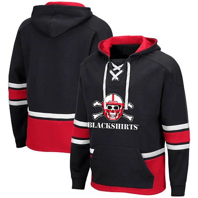 Sweat à capuche Colosseum Black Nebraska Huskers Lace Up 3.0 pour homme