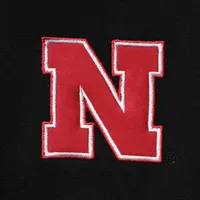 Men's Colosseum Black Nebraska Huskers Tortugas Logo Quarter-Zip Jacket