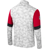 Men's Colosseum  Camo Nebraska Huskers OHT Military Appreciation Tomahawk Quarter-Zip Windshirt