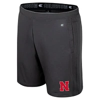 Men's Colosseum Charcoal Nebraska Huskers Forget Shorts