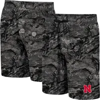 Short de bain Colosseum Charcoal Nebraska Huskers Realtree Aspect Ohana pour homme