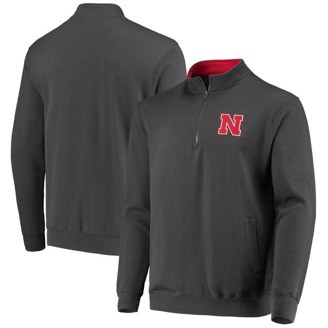 Veste Colosseum Charcoal Nebraska Huskers Tortugas Logo Quarter-Zip pour homme