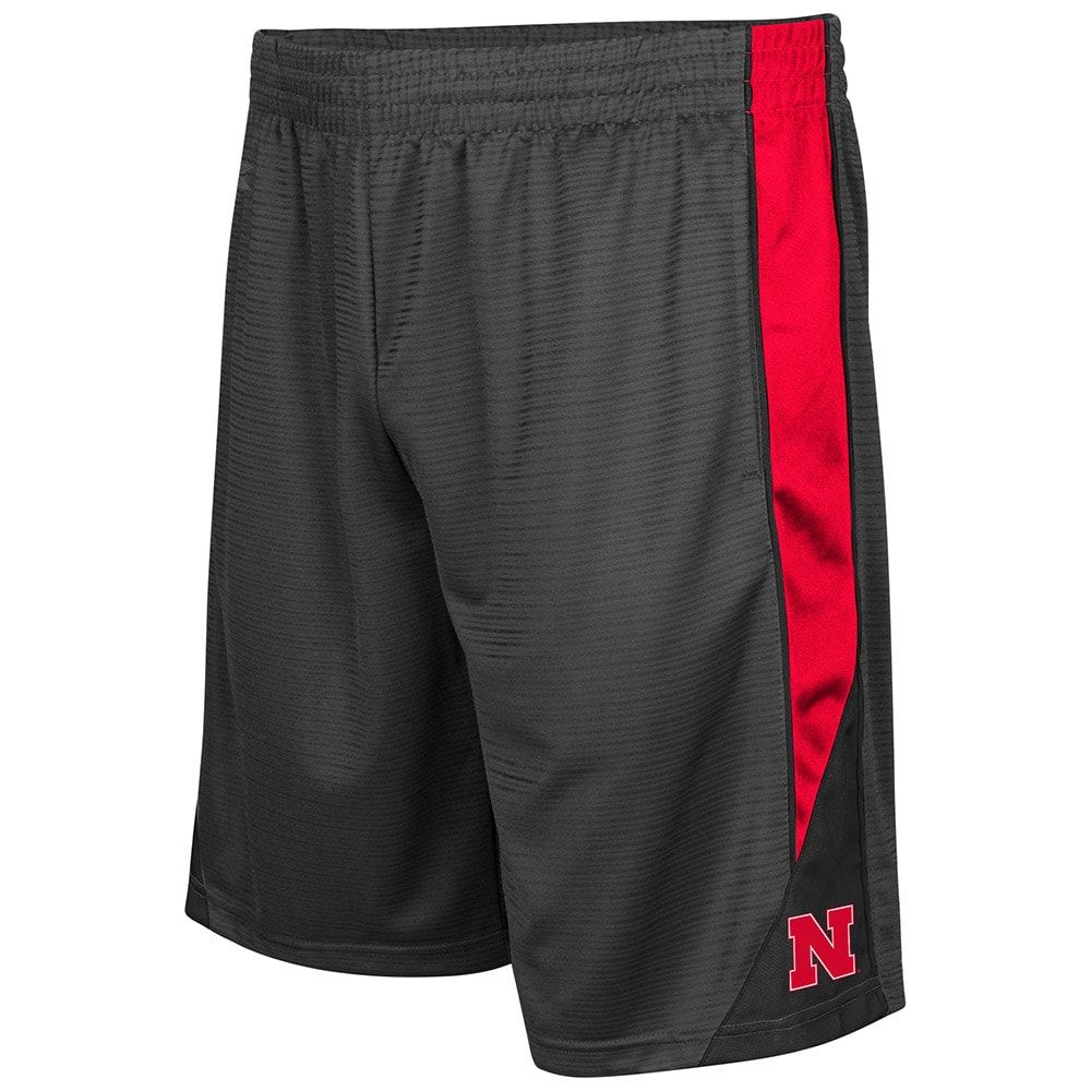 Men's Colosseum Charcoal Nebraska Huskers Turnover Shorts