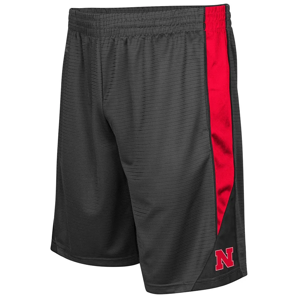 Short Colosseum Charcoal Nebraska Huskers Turnover pour homme