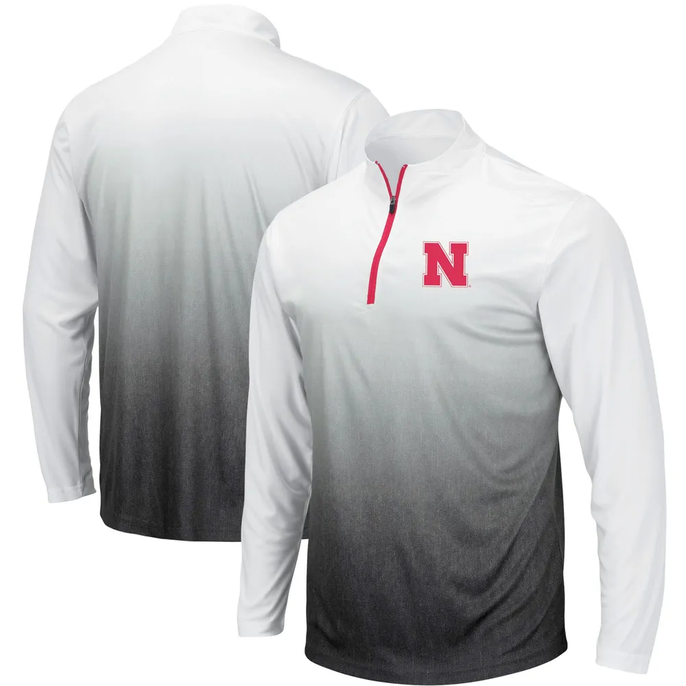 Veste Colosseum Grey Nebraska Huskers Magic Team Logo Quarter-Zip pour homme