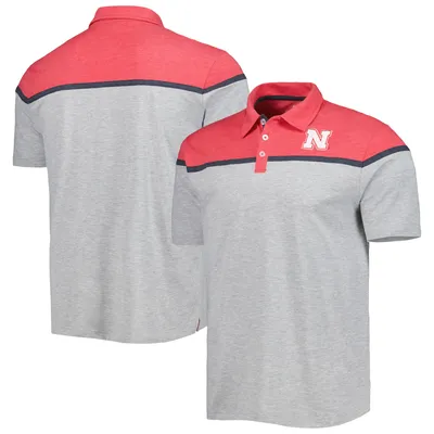 Polo Chamberlain Nebraska Huskers Colosseum gris chiné pour homme