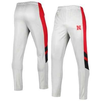 Men's Colosseum Heathered Gray/Scarlet Nebraska Huskers Bushwood Pants