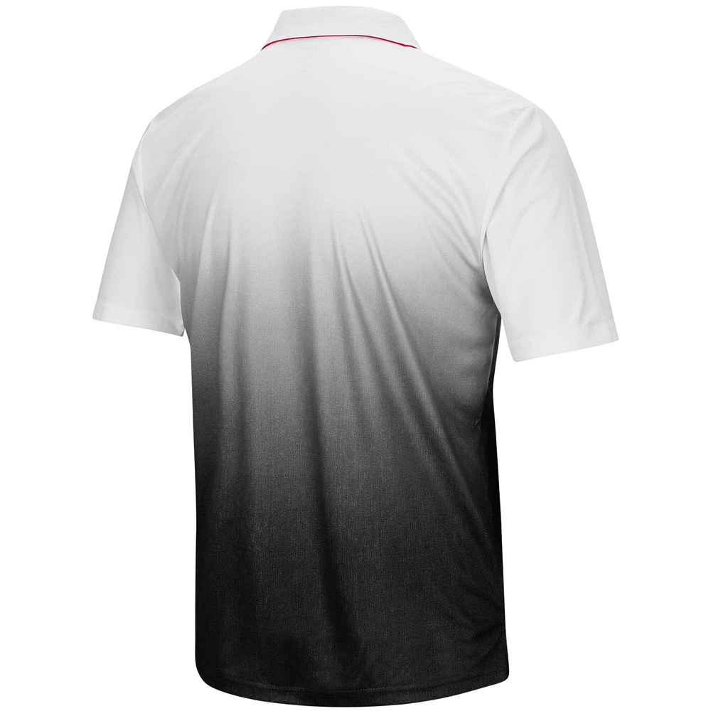 Men's Colosseum Heathered Gray Nebraska Huskers Magic Team Logo Polo