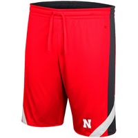 Men's Colosseum Scarlet/Black Nebraska Huskers Am I Wrong Reversible Shorts