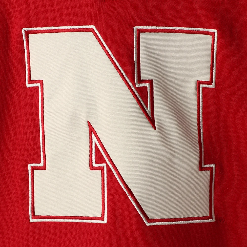 Men's Colosseum Scarlet Nebraska Huskers 2.0 Lace-Up Pullover Hoodie