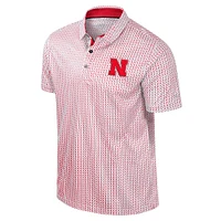 Polo Marty Rival pour homme Colosseum Scarlet Nebraska Huskers Big & Tall