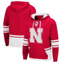 Men's Colosseum Scarlet Nebraska Huskers Lace Up 3.0 Pullover Hoodie