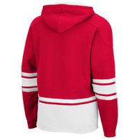 Men's Colosseum Scarlet Nebraska Huskers Lace Up 3.0 Pullover Hoodie