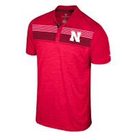 Men's Colosseum Scarlet Nebraska Huskers Langmore Polo