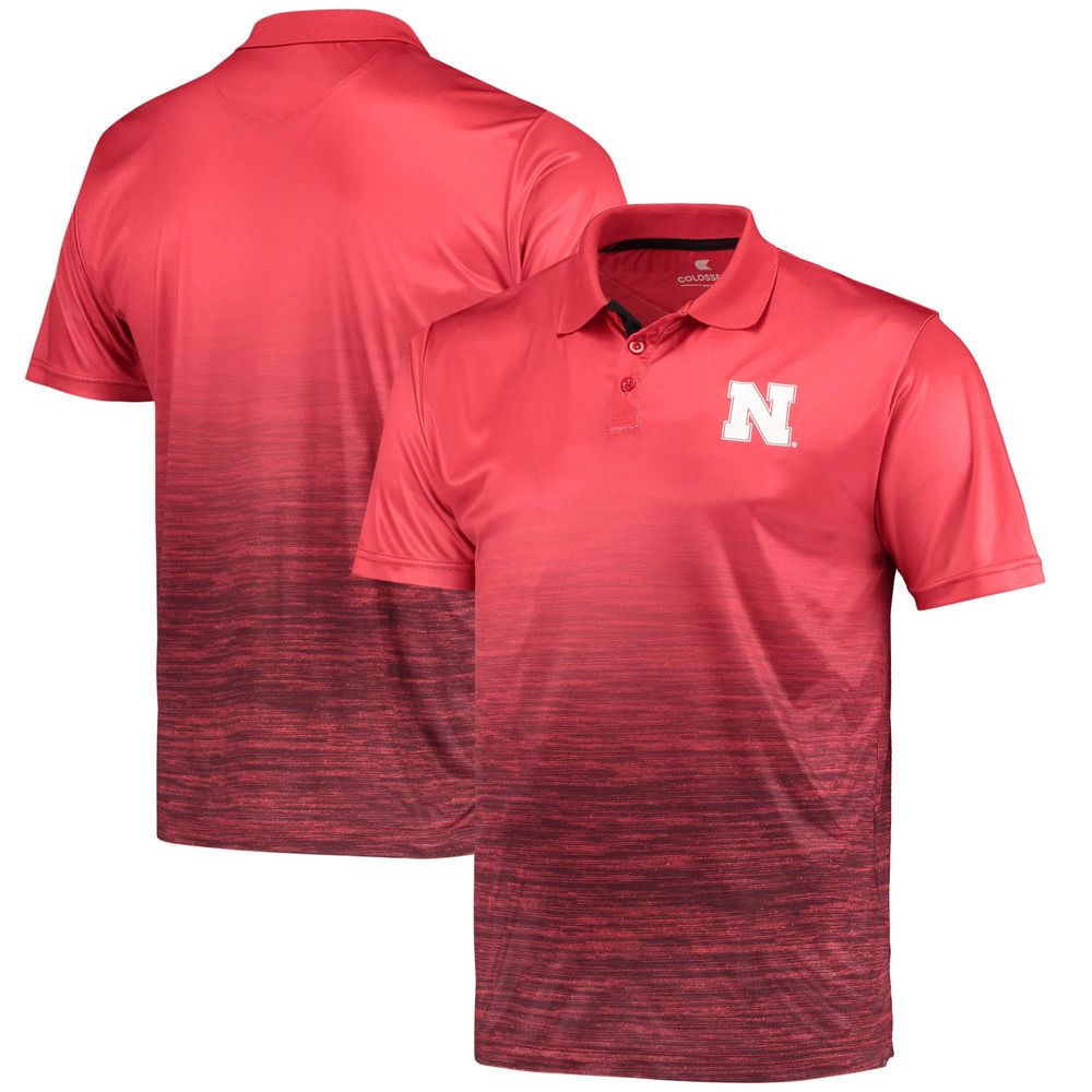 Men's Colosseum Scarlet Nebraska Huskers Marshall Polo