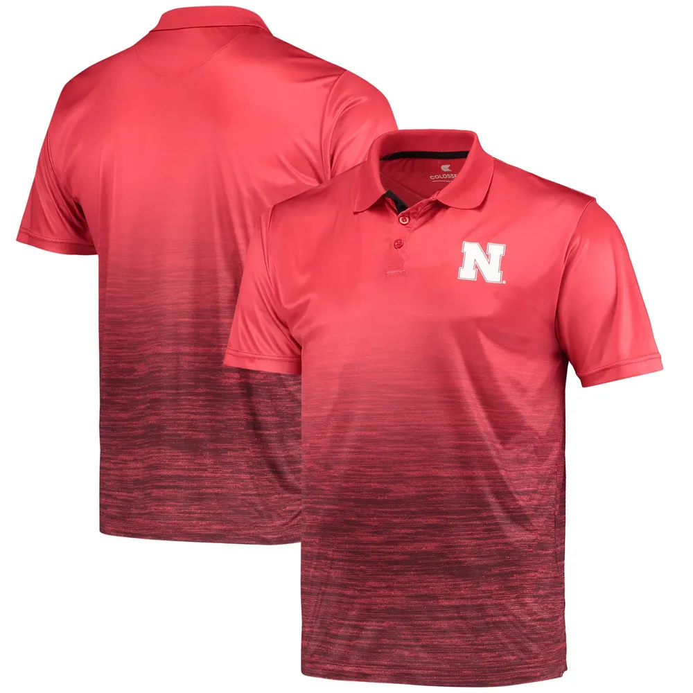 Polo Colosseum Scarlet Nebraska Huskers Marshall pour homme