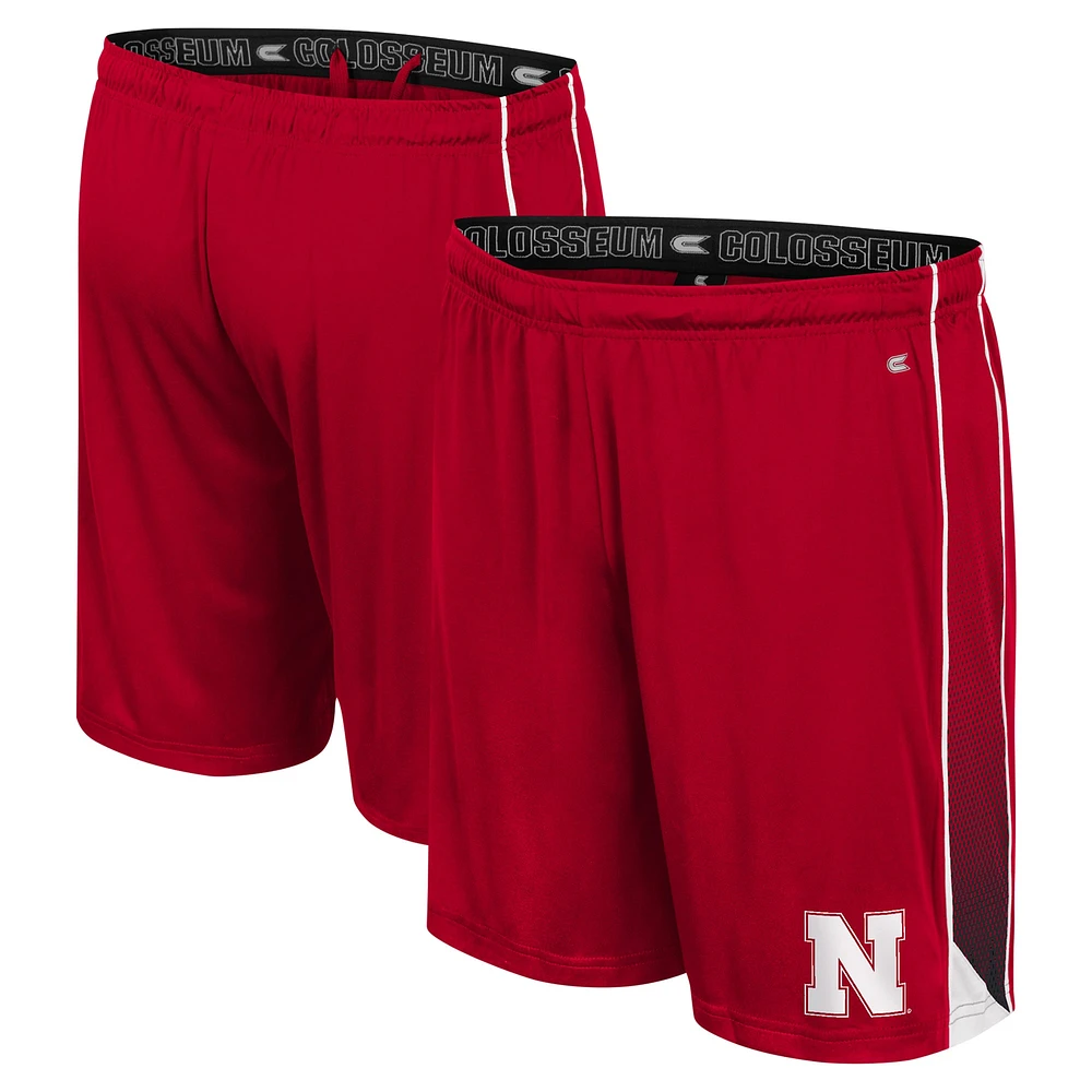 Short en ligne Colosseum Scarlet Nebraska Huskers pour hommes