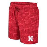 Men's Colosseum Scarlet Nebraska Huskers Ozark Swim Shorts