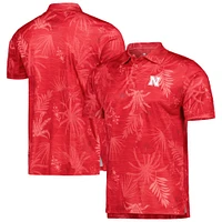 Men's Colosseum Scarlet Nebraska Huskers Palms Team Polo