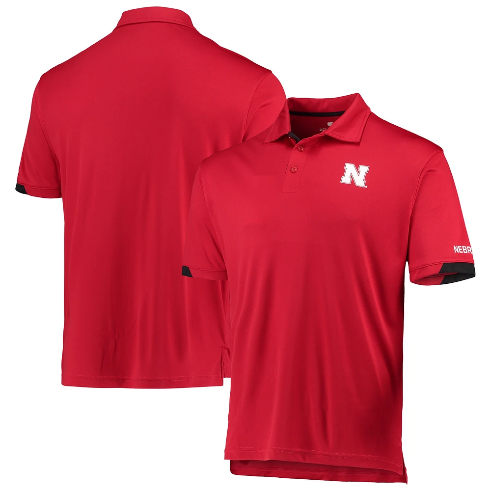 Polo léger Colosseum Scarlet Nebraska Huskers Santry pour homme