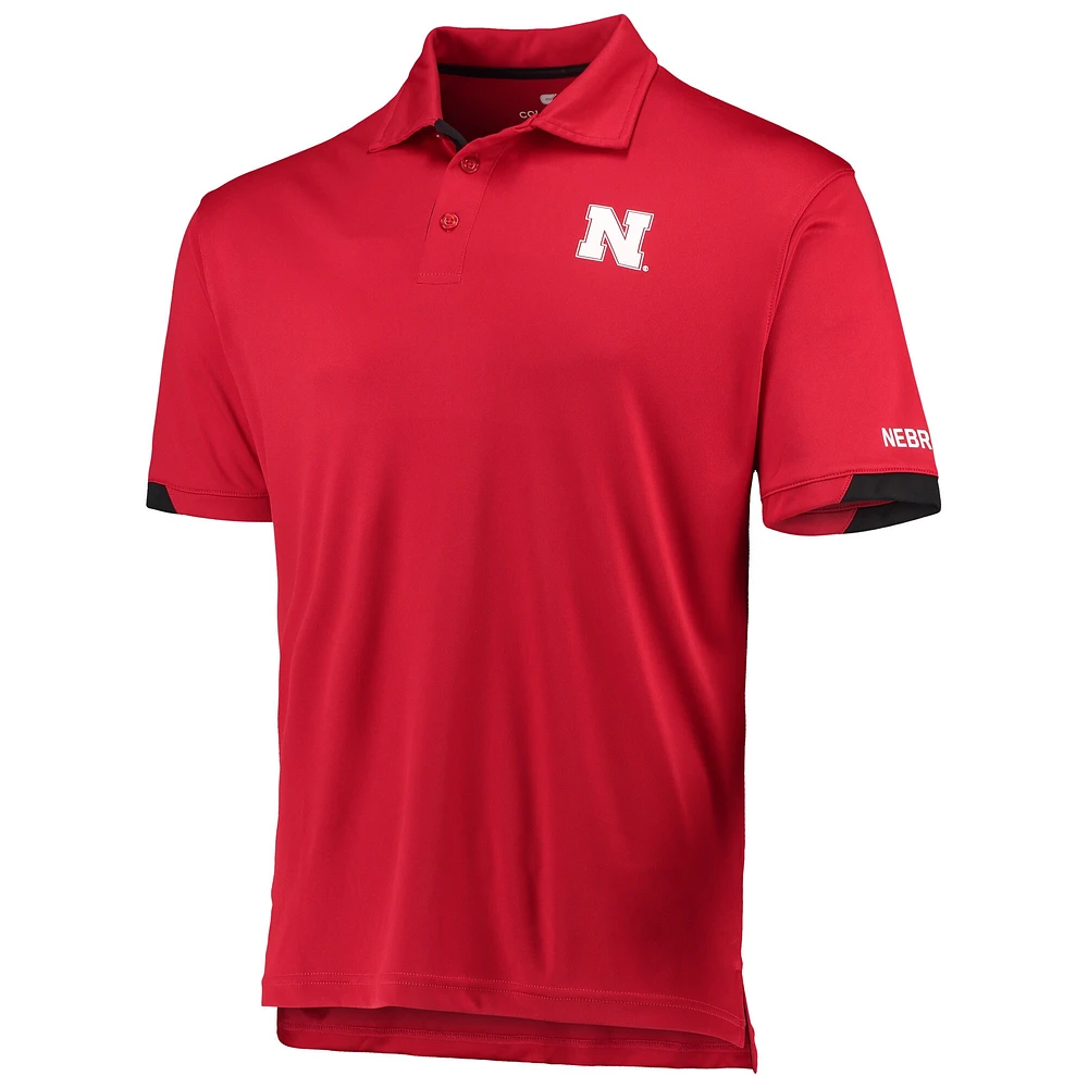 Polo léger Colosseum Scarlet Nebraska Huskers Santry pour homme