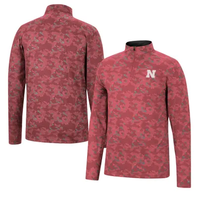 Nebraska Huskers Colosseum Tivo Quarter-Zip Jacket - Scarlet