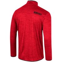 Coupe-vent à quart de zip Colosseum Scarlet Nebraska Huskers Wright pour hommes