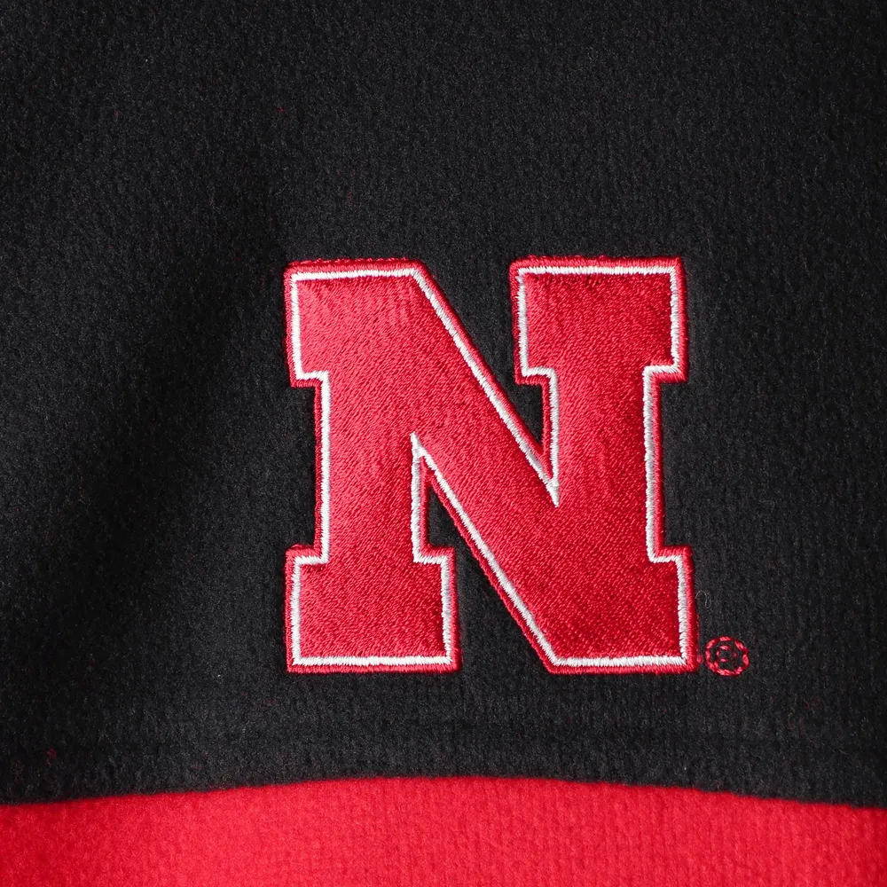 Veste Columbia Huskers Flanker III Fleece Team noire/écarlate pour homme