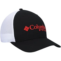 Men's Columbia Black Nebraska Huskers PFG Logo Snapback Hat