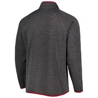 Men's Columbia Gray Nebraska Huskers Canyon Point Raglan Half-Zip Top