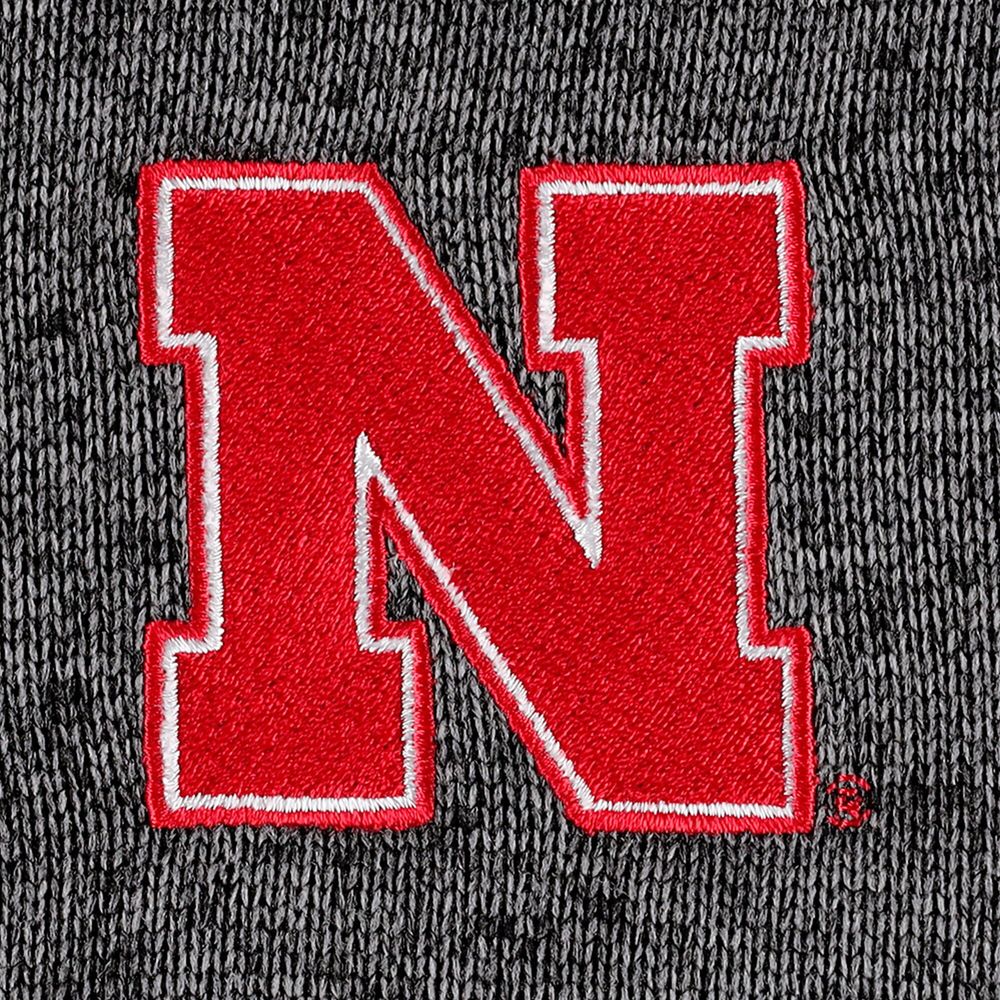 Men's Columbia Gray Nebraska Huskers Canyon Point Raglan Half-Zip Top