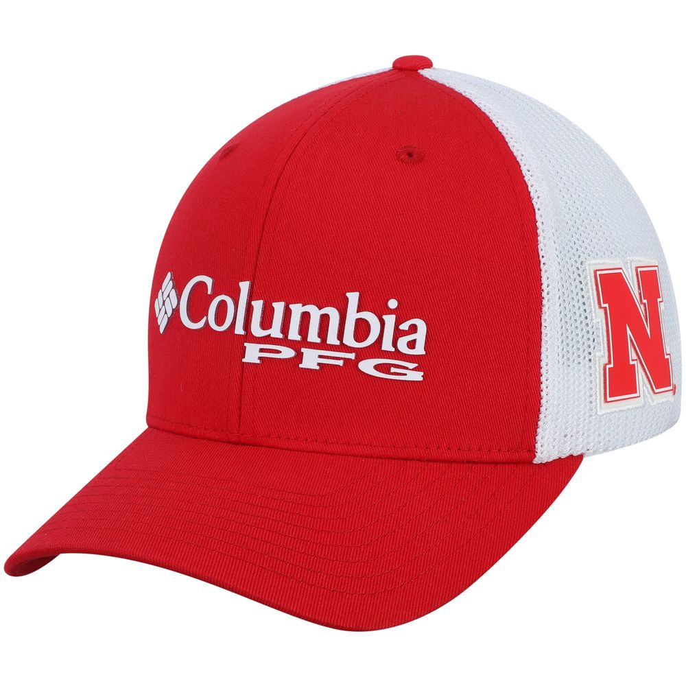 Men's Columbia Scarlet Nebraska Huskers Collegiate PFG Flex Hat