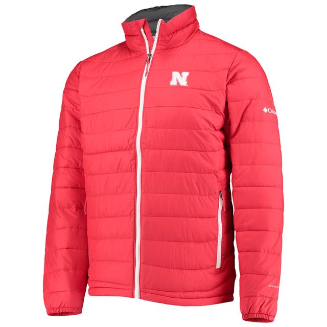 Veste Columbia Scarlet Nebraska Huskers Powder Lite Full-Zip pour homme