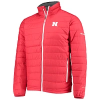 Men's Columbia Scarlet Nebraska Huskers Powder Lite Omni-Heat Reflective Full-Zip Jacket