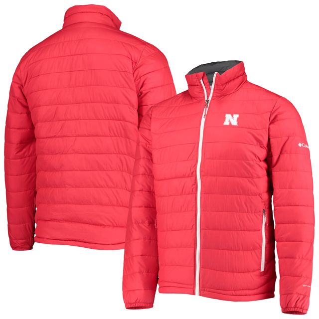 Veste Columbia Scarlet Nebraska Huskers Powder Lite Full-Zip pour homme