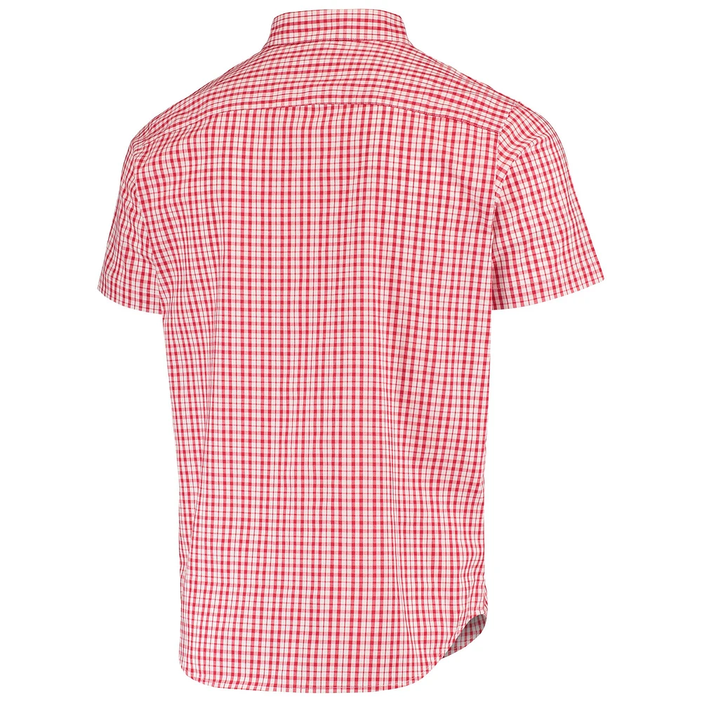 Men's Columbia Scarlet Nebraska Huskers Rapid Rivers Logo Button-Down Shirt