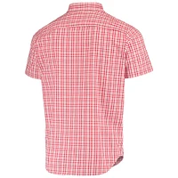 Men's Columbia Scarlet Nebraska Huskers Rapid Rivers Logo Button-Down Shirt