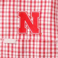 Men's Columbia Scarlet Nebraska Huskers Rapid Rivers Logo Button-Down Shirt