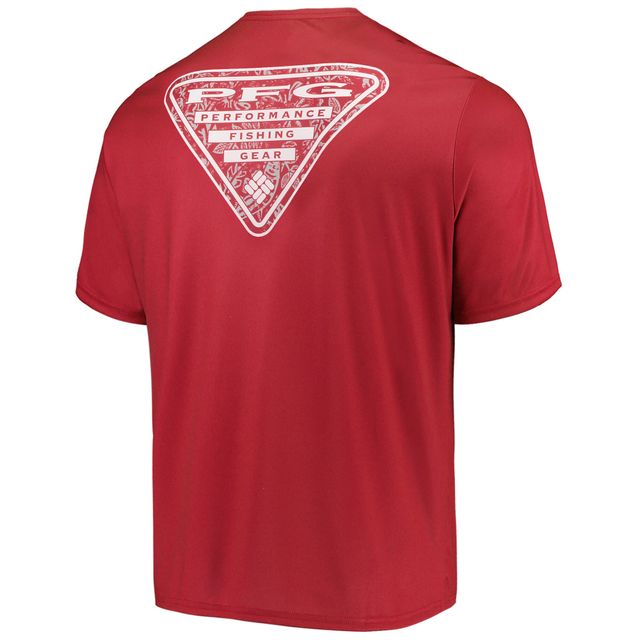 T-shirt Columbia Scarlet Nebraska Huskers Terminal Tackle Omni-Shade pour homme