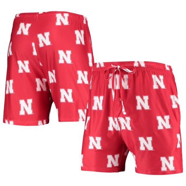 Concepts Sport Scarlet Nebraska Huskers Flagship Allover Print Jam Shorts pour homme