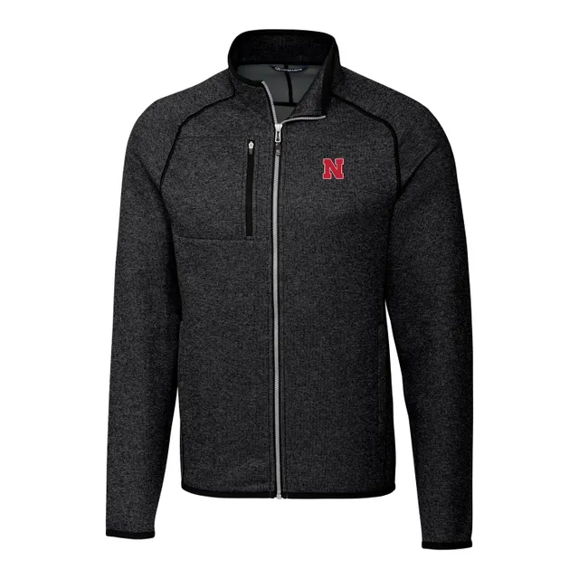 Louisville Cardinals Cutter & Buck Mainsail Half-Zip Pullover Jacket - Charcoal