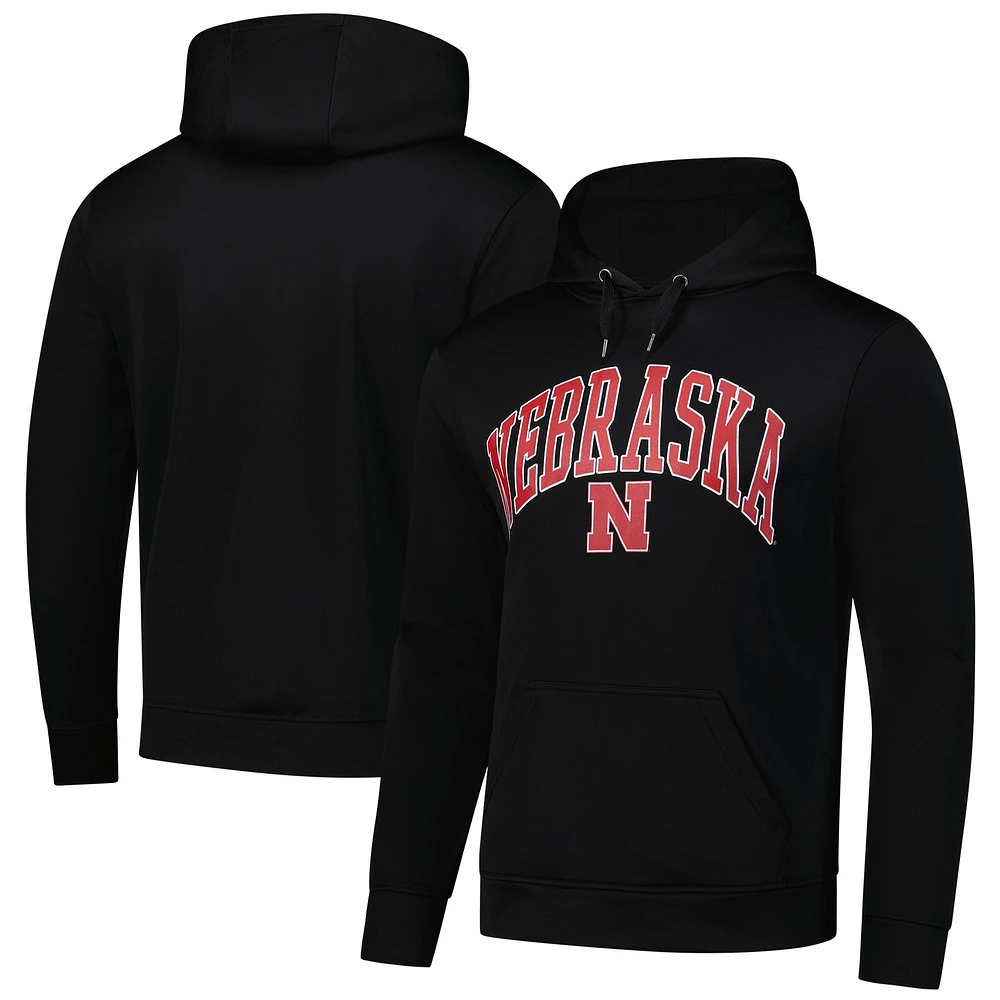 Men's Fanatics Black Nebraska Huskers Alternate Logo Pullover Hoodie