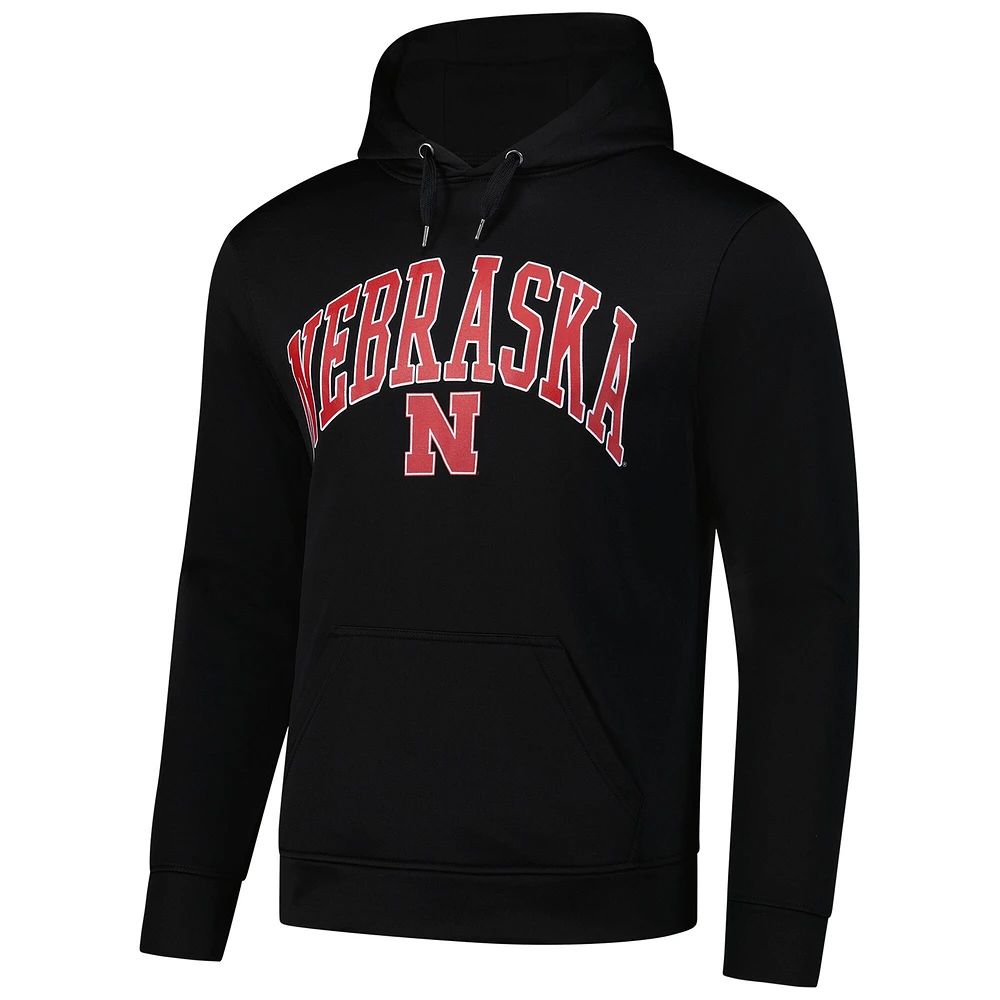 Men's Fanatics Black Nebraska Huskers Alternate Logo Pullover Hoodie