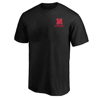 Men's Fanatics Black Nebraska Huskers Big & Tall 2-Hit T-Shirt