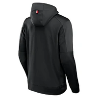 Men's Fanatics Black Nebraska Huskers Defender Full-Zip Hoodie