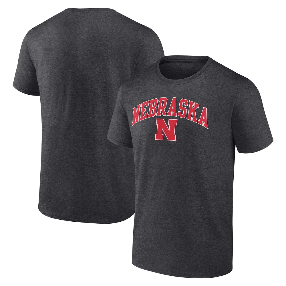 T-shirt Fanatics pour homme Nebraska Huskers Core anthracite