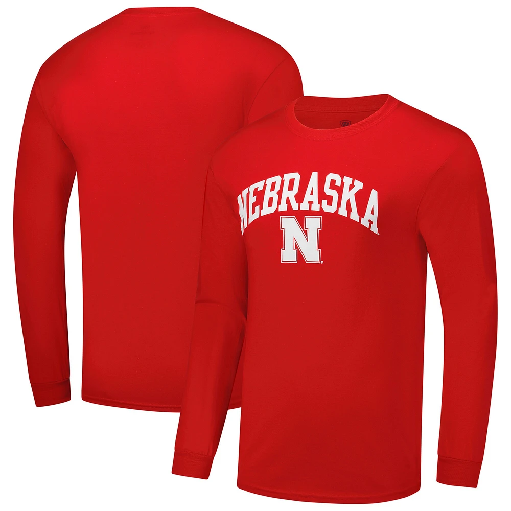 T-shirt à manches longues Fanatics Scarlet Nebraska Huskers Core pour hommes