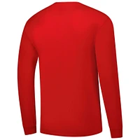 T-shirt à manches longues Fanatics Scarlet Nebraska Huskers Core pour hommes