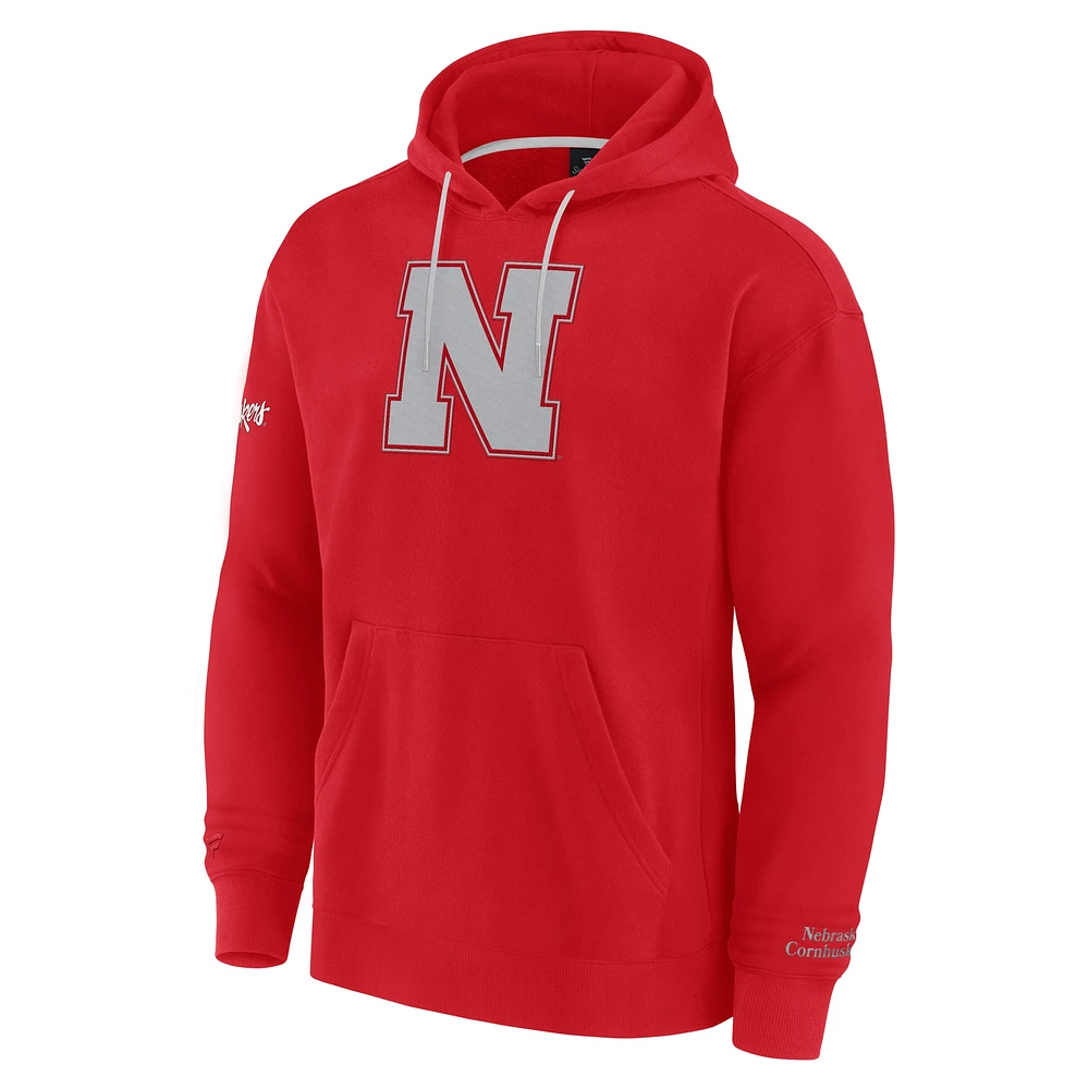 Men's Fanatics Scarlet Nebraska Huskers Elements Pace Pullover Hoodie