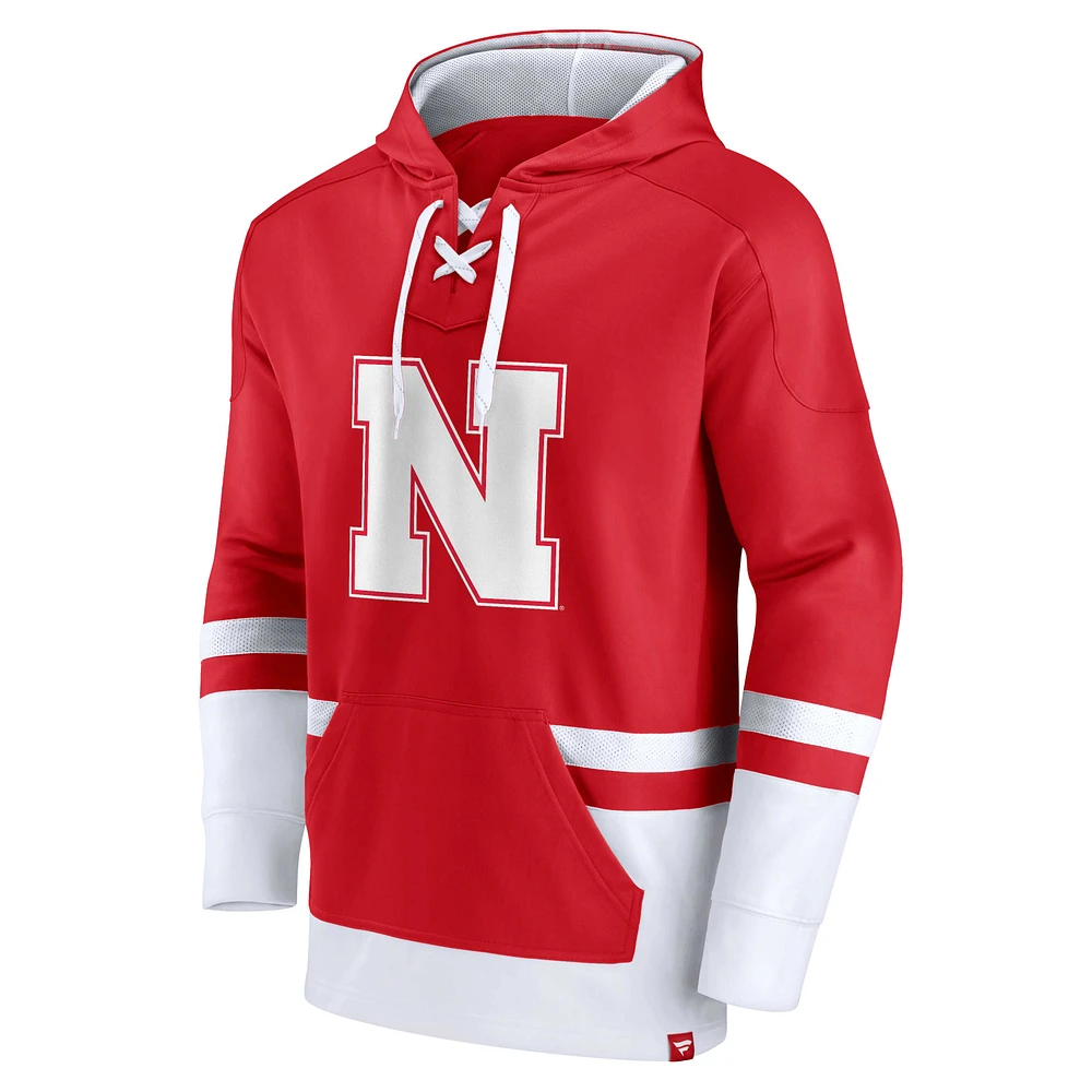 Sweat à capuche Fanatics Scarlet Nebraska Huskers First Battle pour hommes